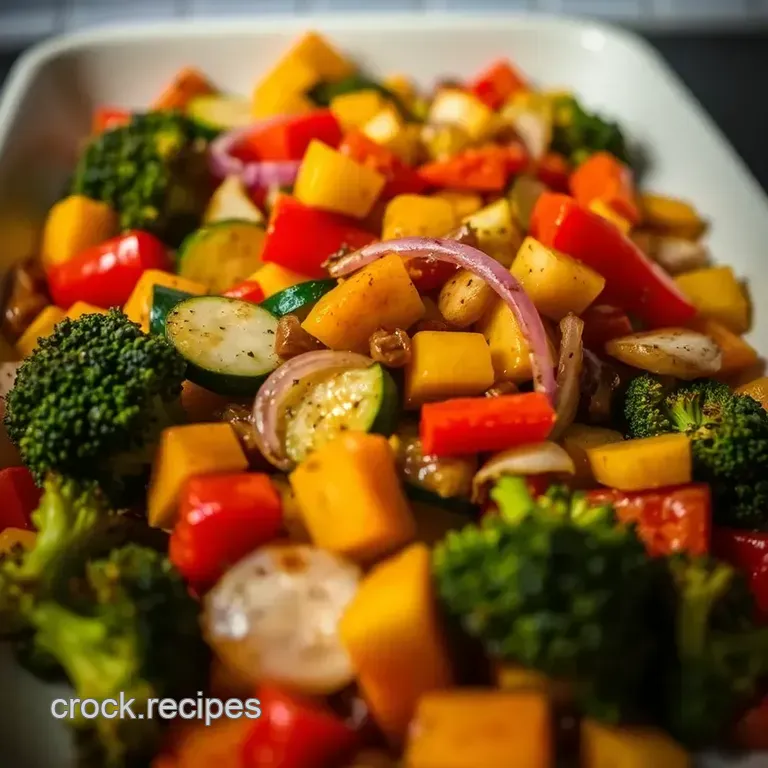 Heavenly Roasted Veggies: a Medley of Flavour and Colour presentation