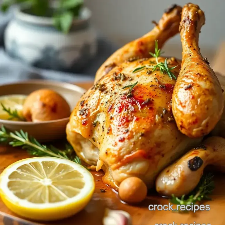 Baked Chicken with Garlic &amp Herb Infusion presentation