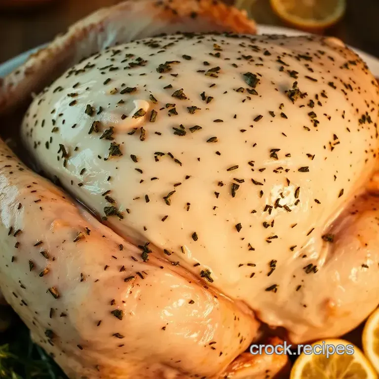 Herb-Roasted White Turkey with Garlic and Lemon Butter