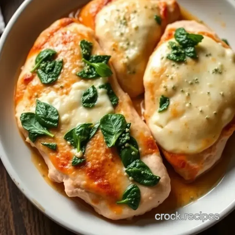 Herb-Stuffed Split Chicken Breast with Garlic Butter Sauce presentation