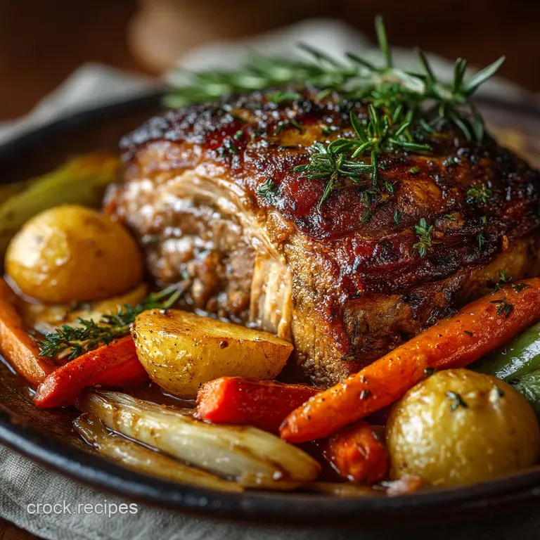 Sunday Best Crock Pot Pork Roast and Veggies ForkTender
