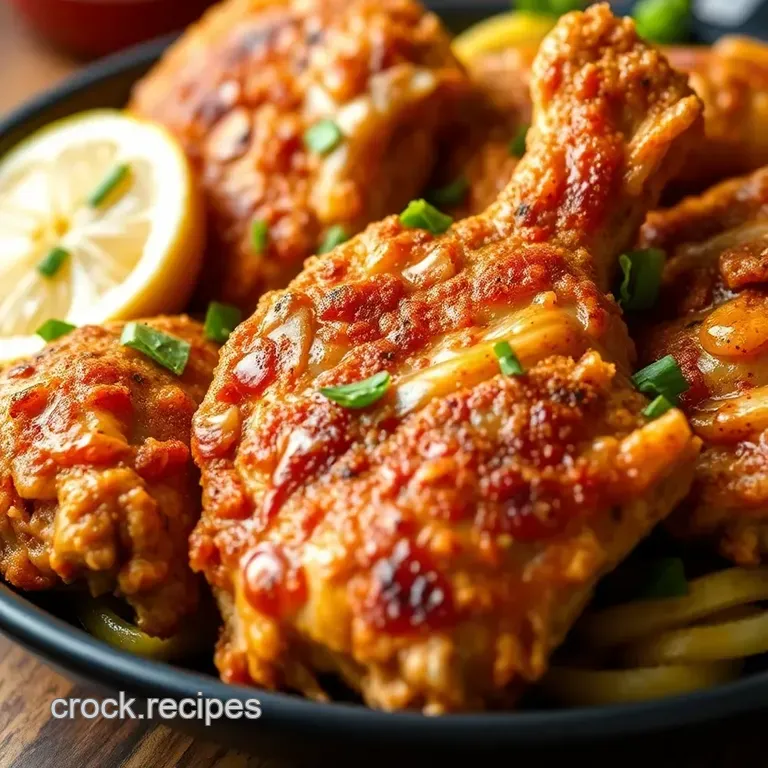 Hip Hop Fish and Chicken Recipe presentation