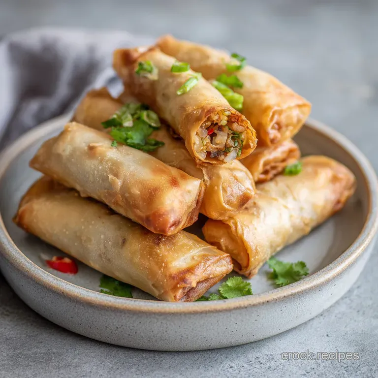 Homemade Crispy Spring Rolls