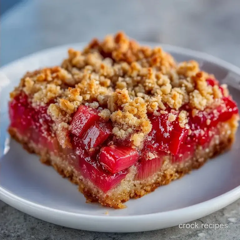Homemade Rhubarb Bars: Jammy and Tart