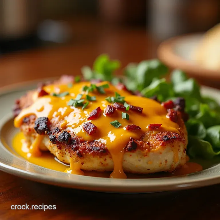 Outback Adventure Homestyle Alice Springs Chicken with Bacon Cheese presentation