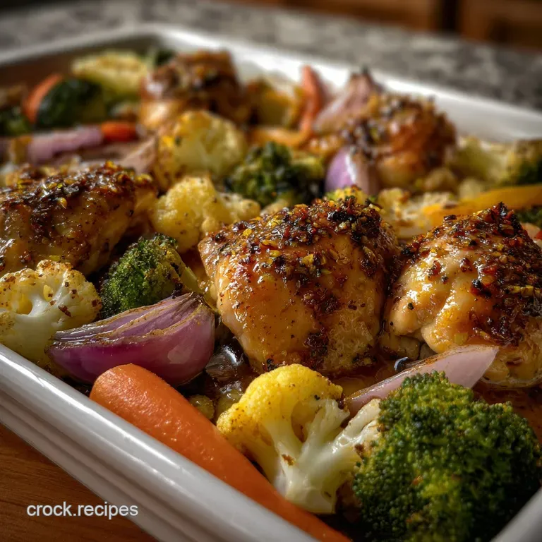 Artfully plated honey-glazed chicken breast alongside a medley of roasted carrots, broccoli, and potatoes. A delightful co...