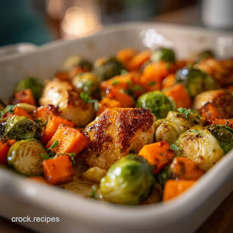 Sheet Pan Honey Dijon Chicken with Sweet Potatoes