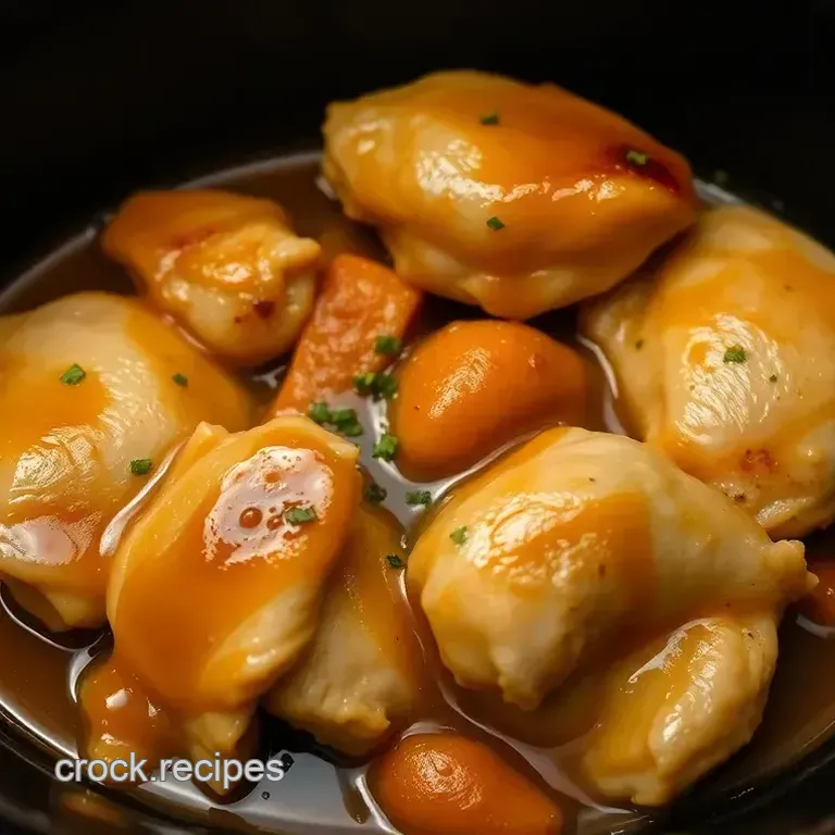Honey Garlic Crock Pot Chicken Thighs: Set It & Forget It!