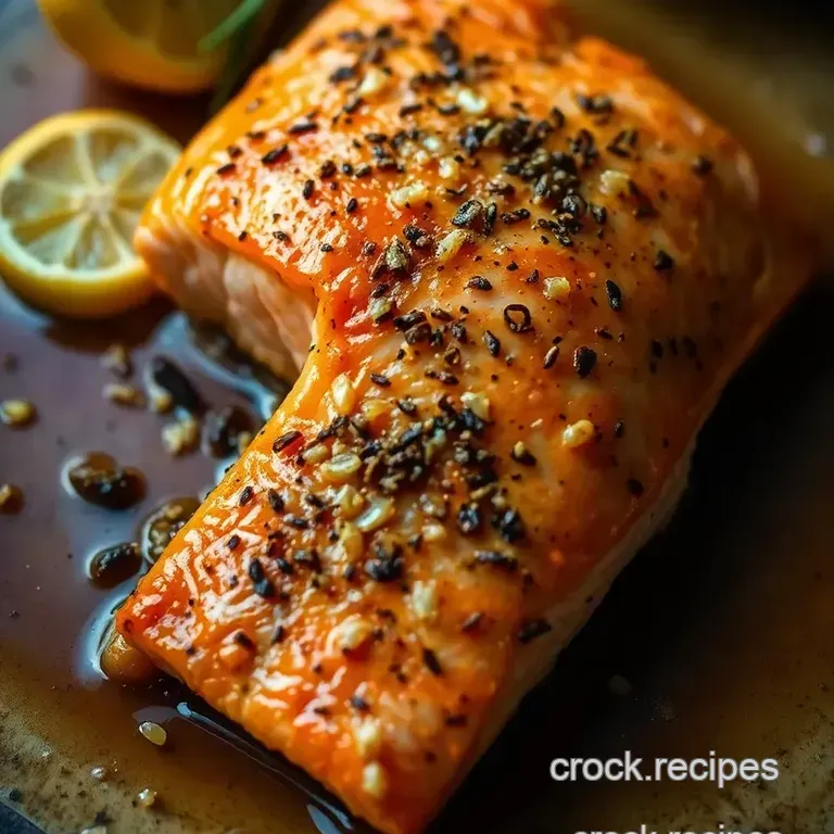 Honey-Garlic Glazed Baked Salmon presentation