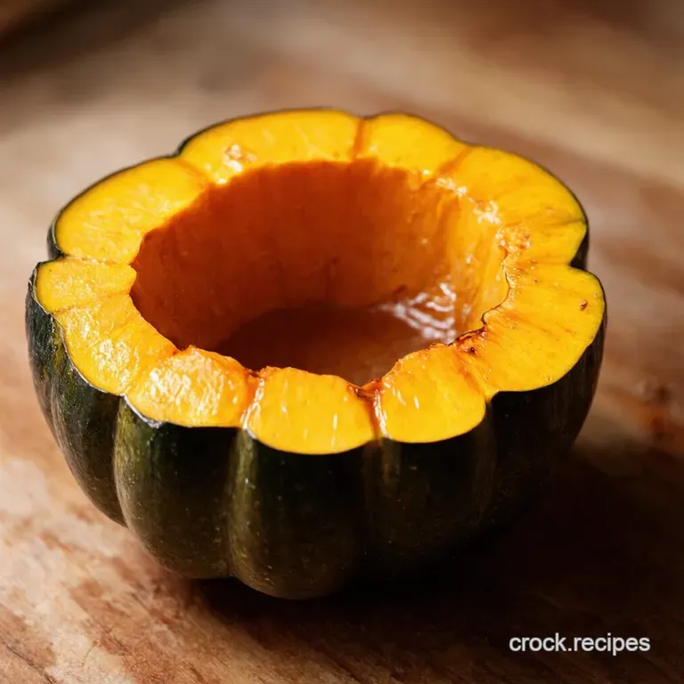 Honeyglazed Oven Roasted Acorn Squash presentation