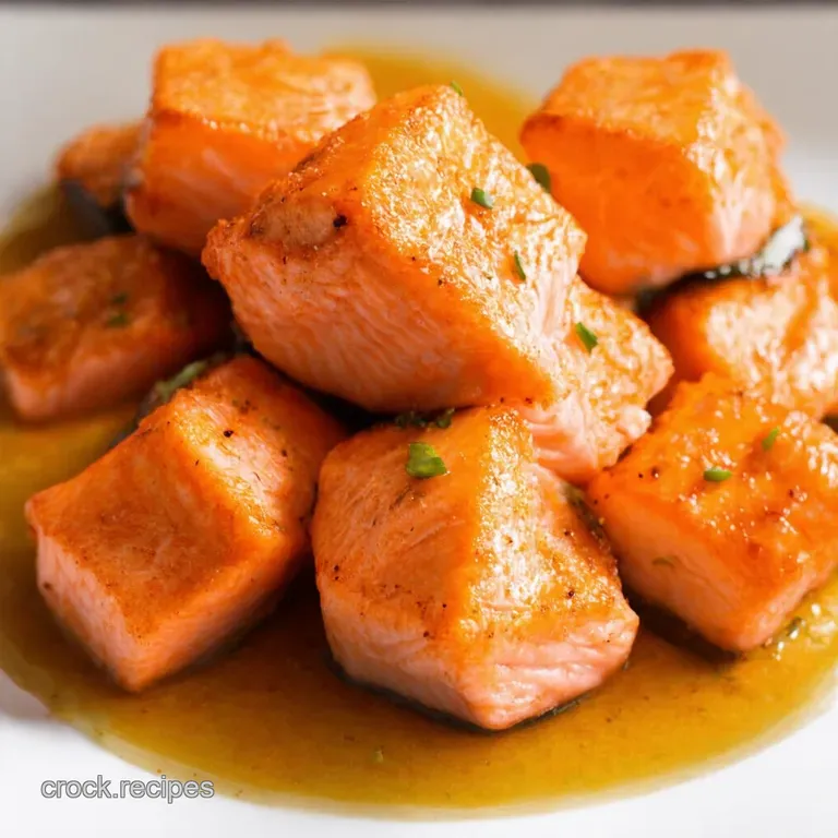 HoneyKissed Salmon Bites with Garlic Butter Bliss