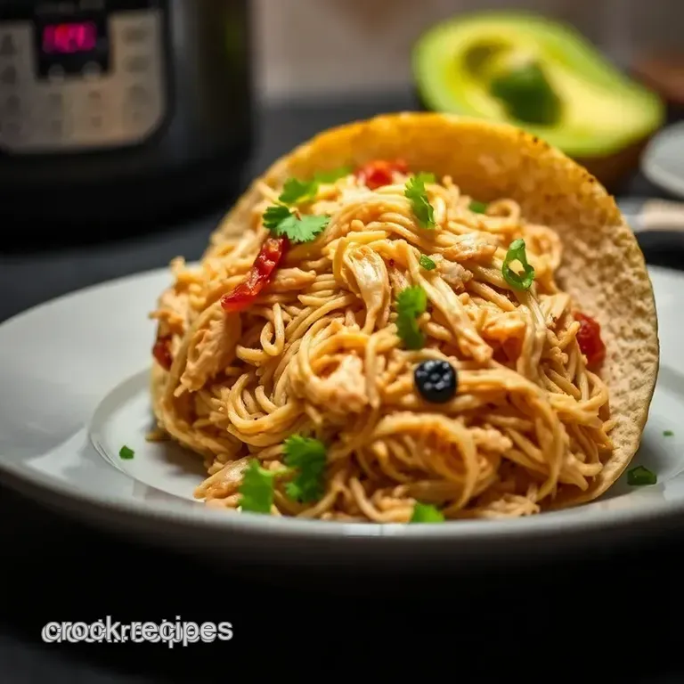 Instant Pot Fiesta Chicken Tacos: Weeknight Winner! presentation