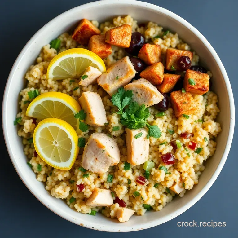 Instant Pot Lemon Herb Chicken and Quinoa Power Bowl