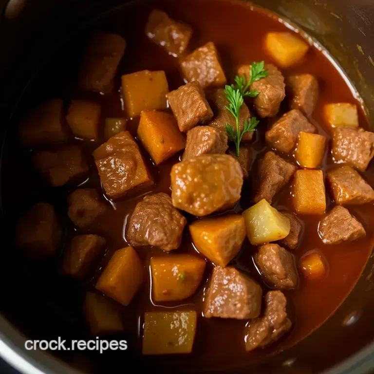 Instant Pot Pub-Style Beef Stew presentation