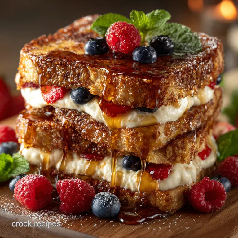 Irresistibly Stuffed French Toast presentation
