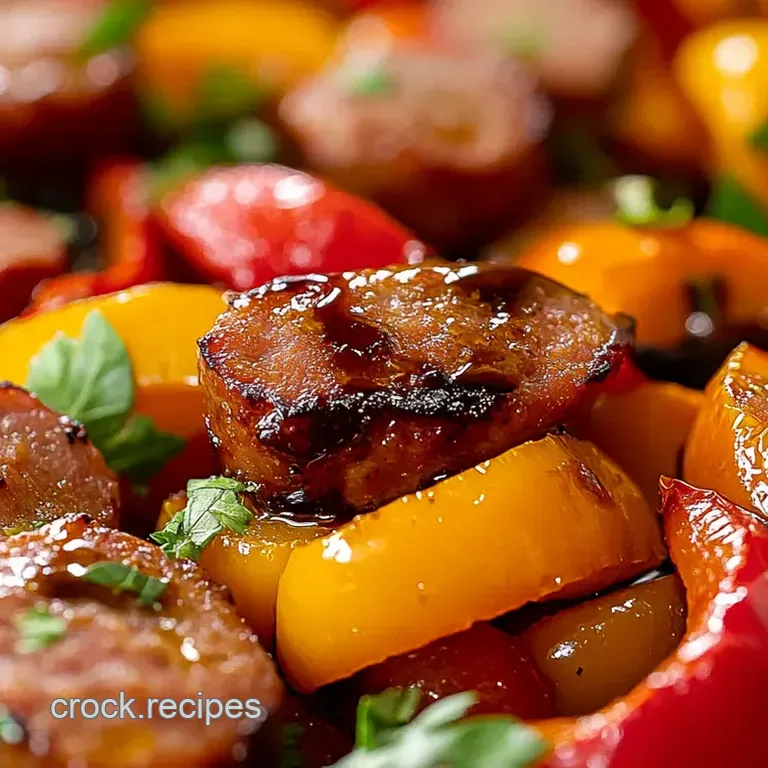 Italian Sausage and Peppers with Balsamic Glaze