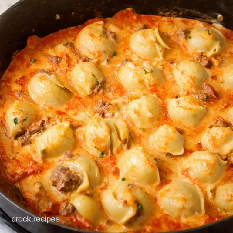 Jumbo Creamy Ricotta Beef Stuffed Shells presentation