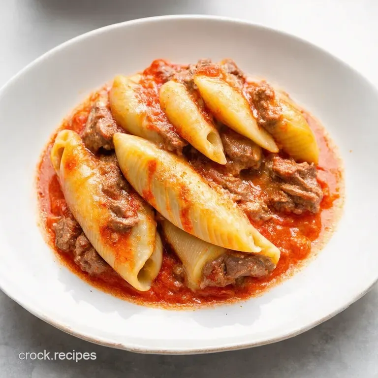 Jumbo Creamy Ricotta Beef Stuffed Shells