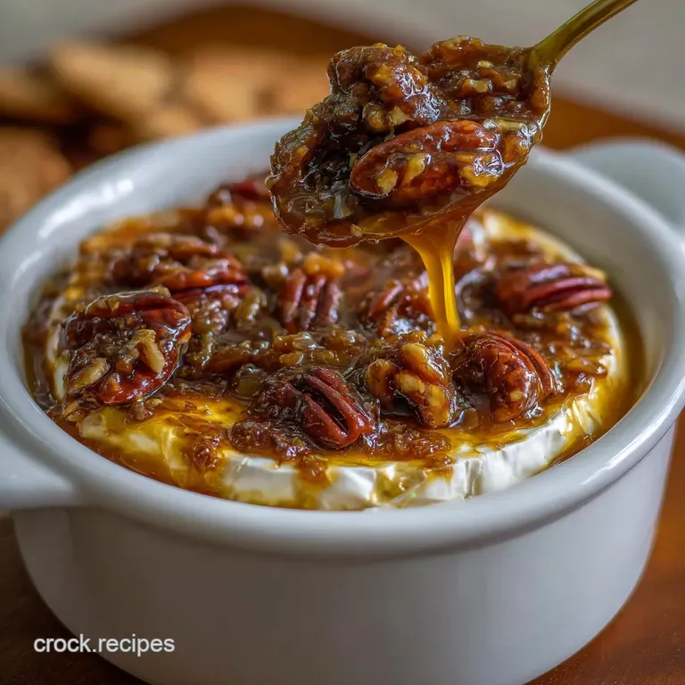 Keto Caramel Pecan Brie: Decadent Low-Carb Starter presentation
