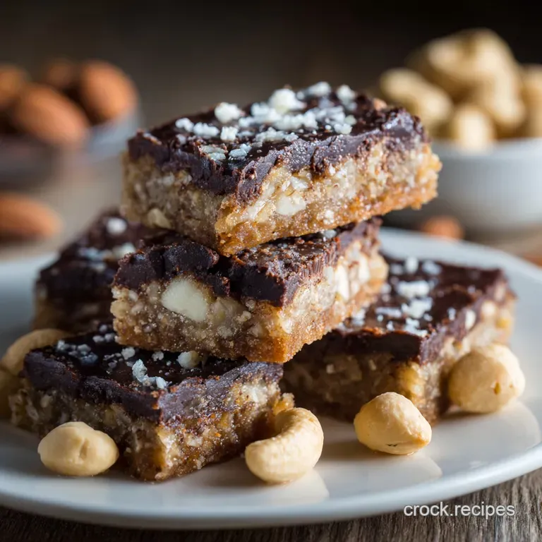 Keto Chocolate Macadamia Nut Bars: the Decadent Sugar-Free Millionaires Recipe presentation