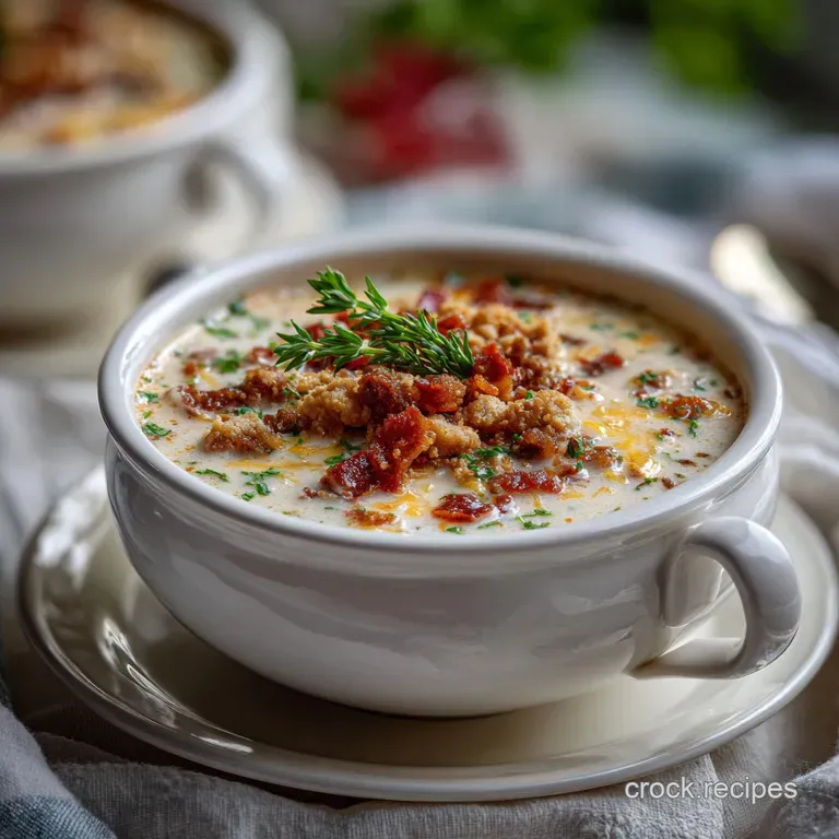 Keto Clam Chowder: Rich Low-Carb Seafood Soup presentation