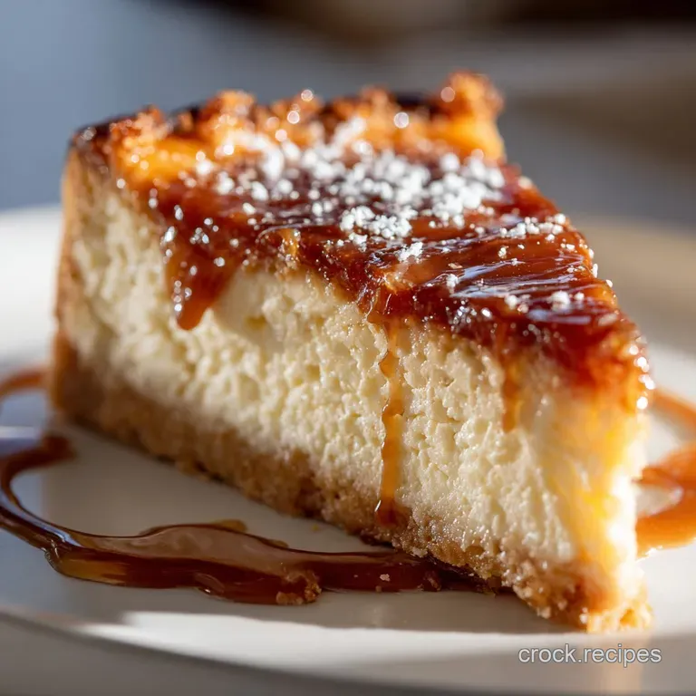 Keto Dulce De Leche Cheesecake: the Ultimate Caramel Swirl presentation