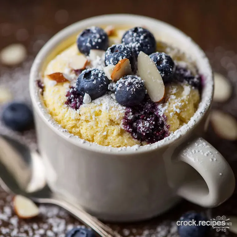 Keto Lemon Blueberry Mug Cake: the 5-Minute Speedy Low Carb Dessert presentation