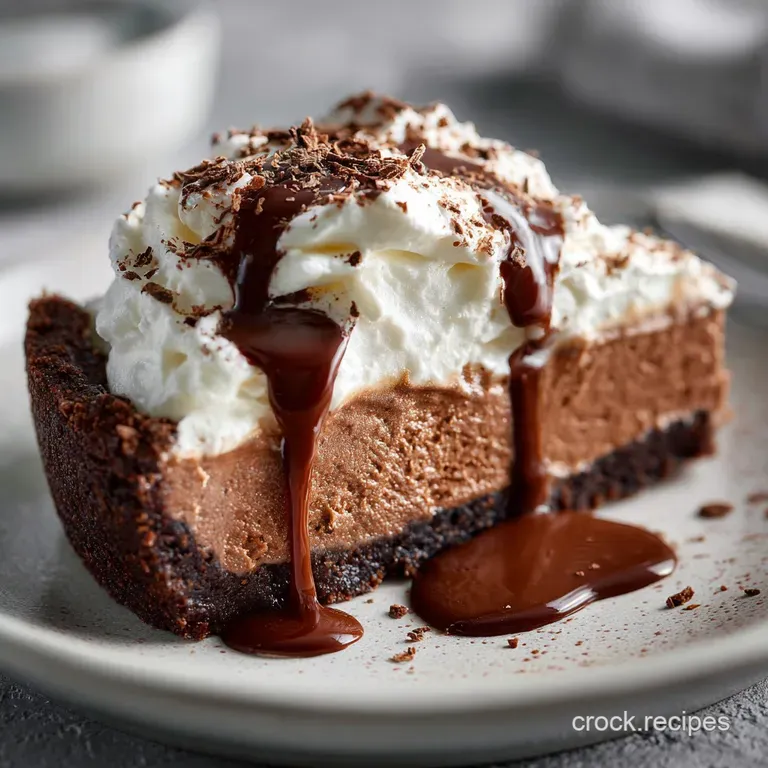 Keto Mississippi Mud Pie: the Decadent Rich Chocolate Mousse Recipe presentation