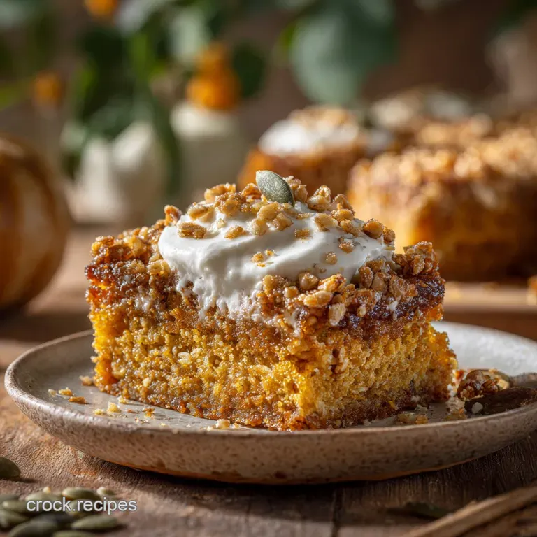 Keto Pumpkin Crunch Cake: the Ultimate Low Carb Autumn Dessert presentation