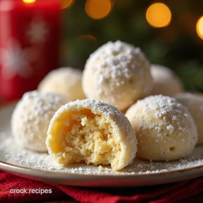 Keto Sweetened Condensed Milk Snowball Cookies presentation