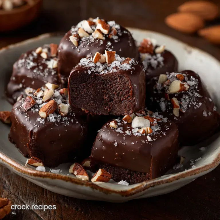 Proper Good Keto Texas Sheet Cake Bites (The Fudgy Low-Carb Texas Treat) presentation