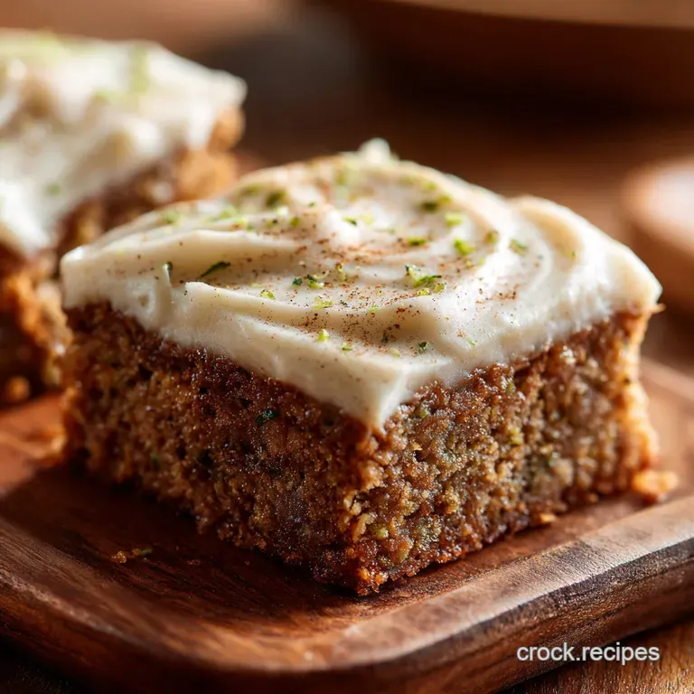 Keto Zucchini Bars: Simply Cracking Low-Carb Cinnamon Dessert presentation