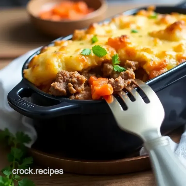 Lamb Harissa & Cauliflower Shepherd' s Pie presentation