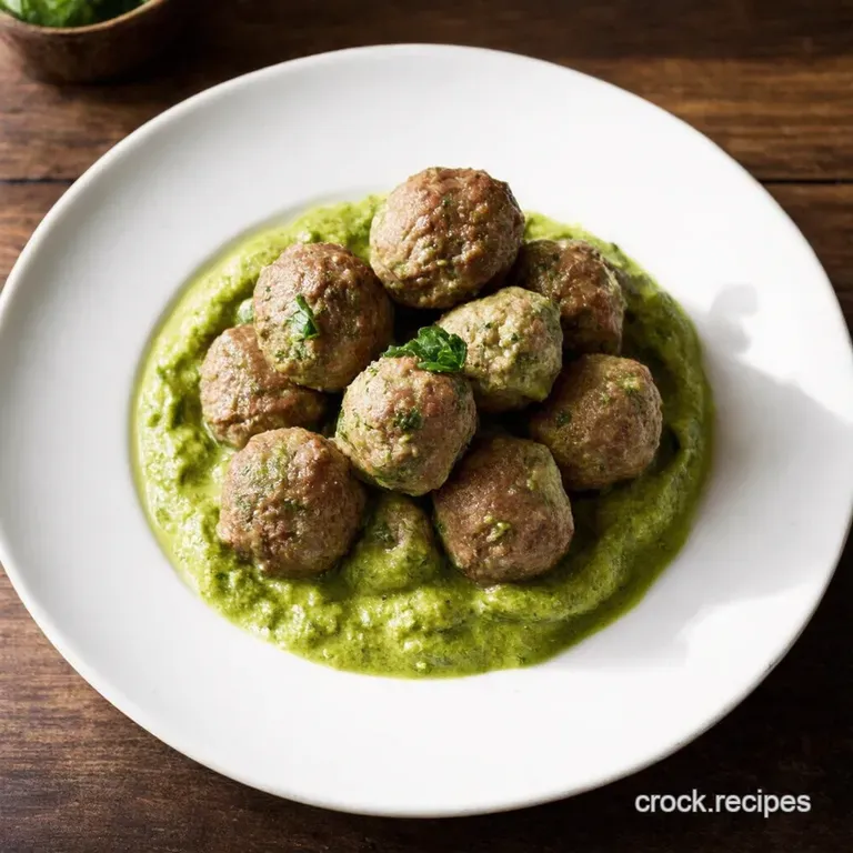 Lamb Meatballs with Herby Yogurt Sauce