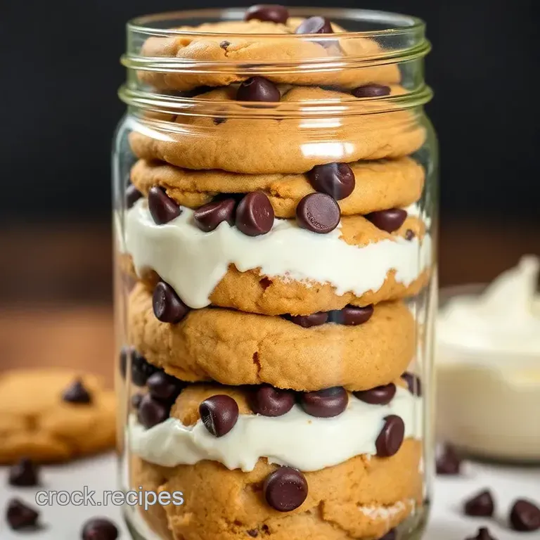 Layered Cookie Mix in a Jar presentation