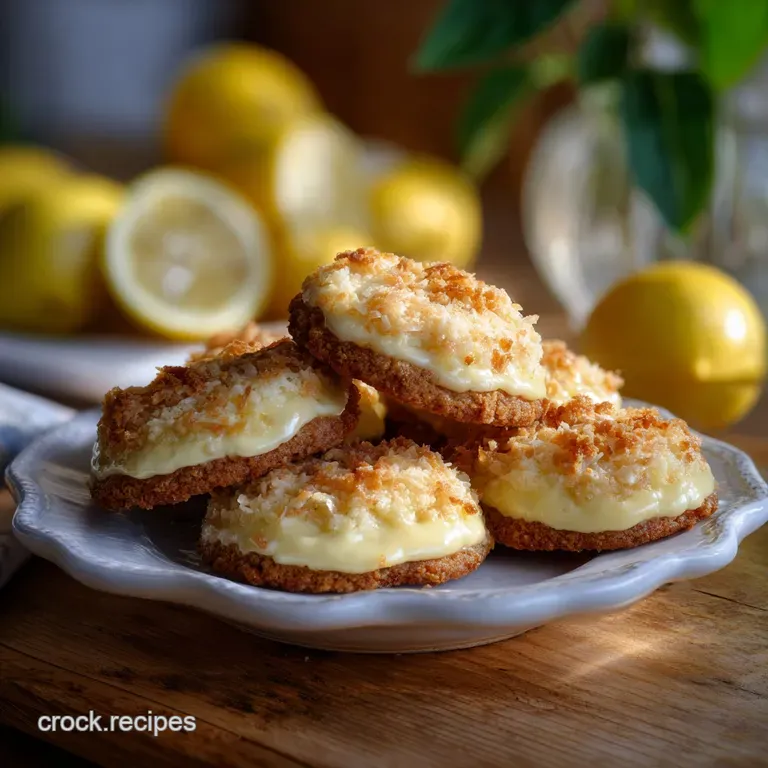The Ultimate Lemon Coconut Cheesecake Cookies presentation