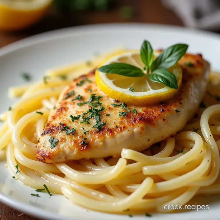 Sunshine on a Plate Zesty Lemon Garlic Butter Chicken with Parmesan Linguine