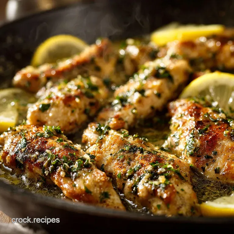 Lemon Garlic Butter Chicken Tenders: the Zesty 30-Minute Skillet Supper presentation