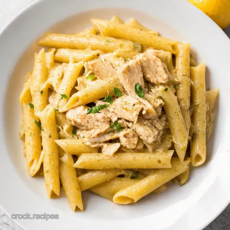 Lemon Garlic Chicken with Creamy Bowtie Pasta
