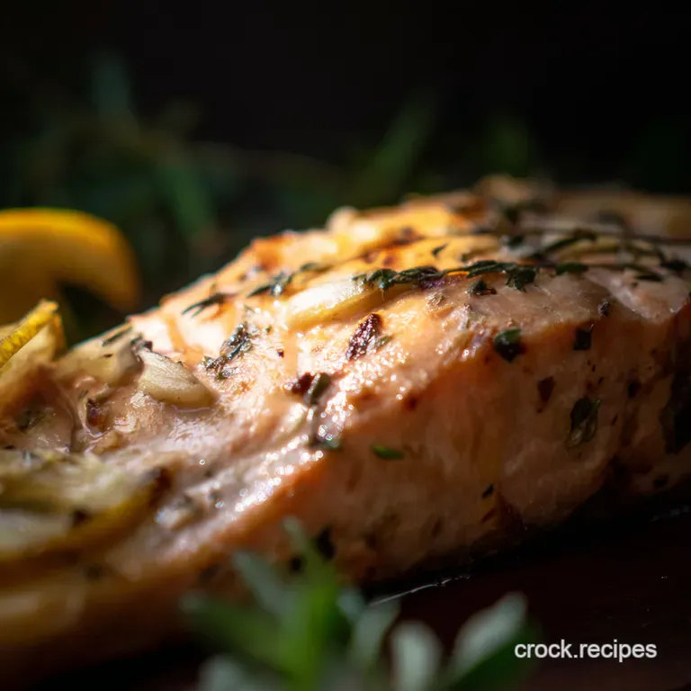 Lemon Herb Baked Salmon with Asparagus Cherry Tomatoes presentation