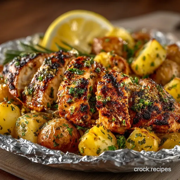 Lemon Herb Chicken Tatties Foil Packets The MinimalWashing Wonder