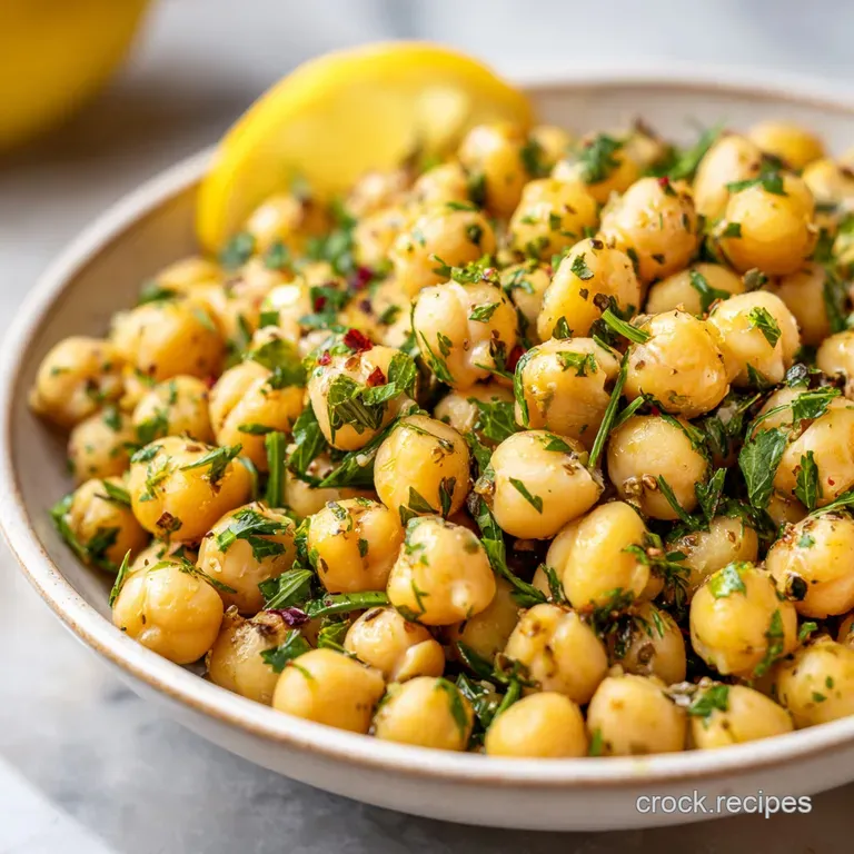 Chickpea Salad Recipe with Lemon and Herbs
