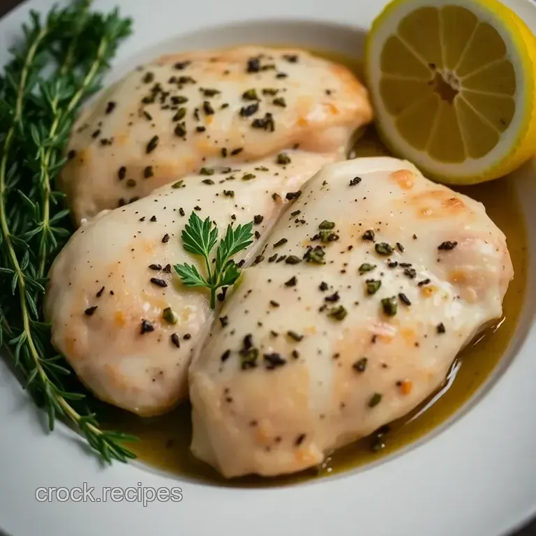 Lemon Herb Italian Chicken with Creamy Polenta presentation