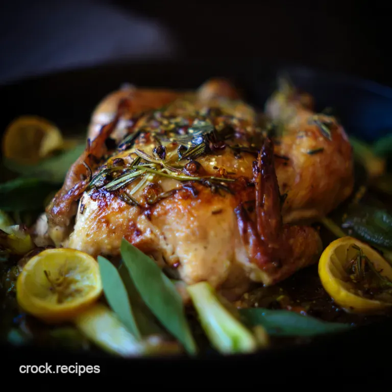 Lemon Herb Roasted Chicken with Roasted Root Vegetables