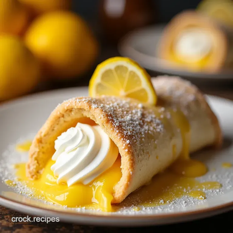 Lemon Meringue Pie Cannoli a Sweet Tangy Twist presentation