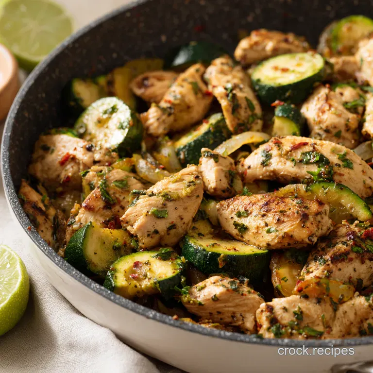 LemonHerb Chicken and Zucchini Skillet
