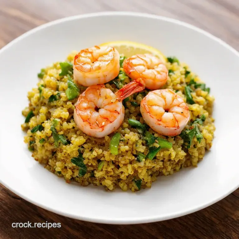 Lemony Garlic Shrimp Scampi with Quinoa Roasted Veggies