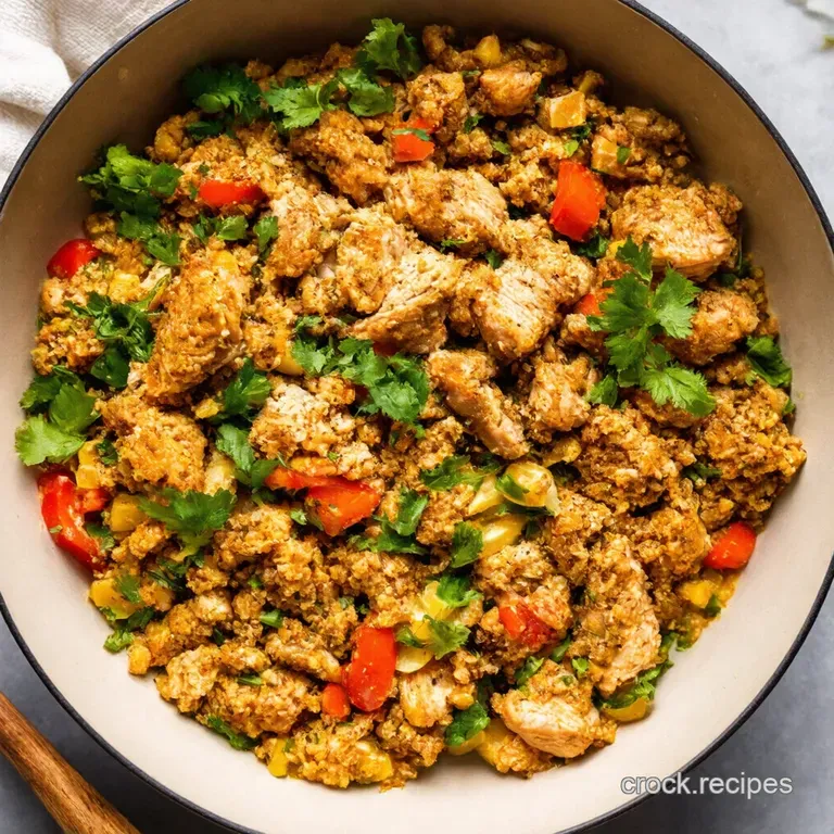 Lemony Herb Ground Chicken Veggie Bowls presentation