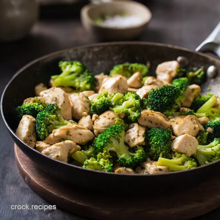 Light Lively Chicken and Broccoli Stirfry presentation