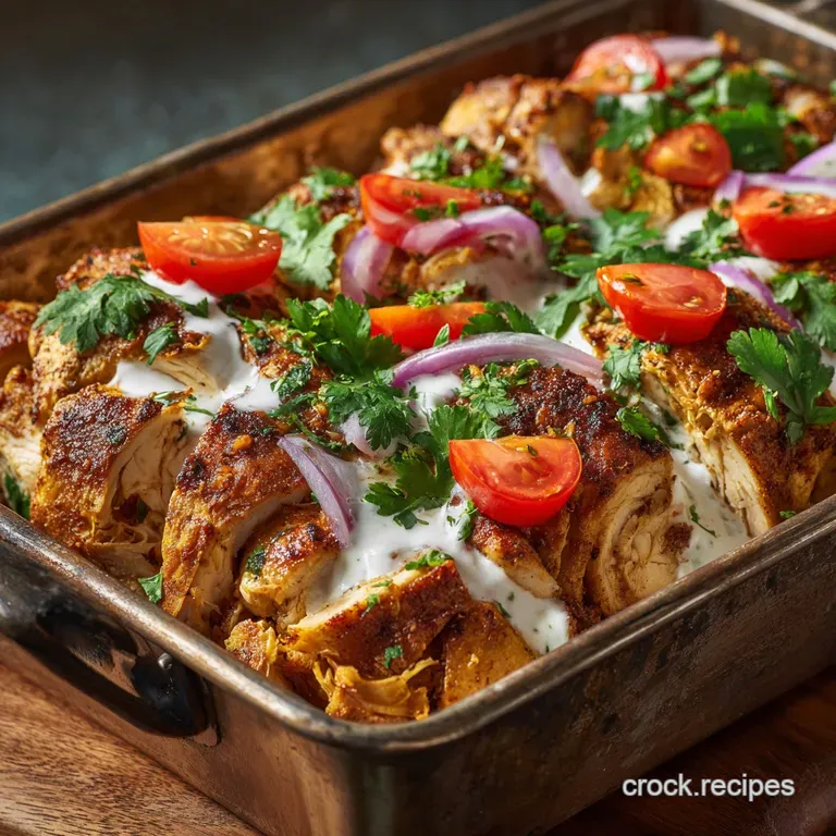Loaf Pan Chicken Shawarma: Restaurant-Quality Flavor Oven-Baked at Home presentation